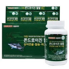 대원 콘드로이친 팔팔 상어연골 칼슘 마그네슘 1 000mg X 30정 X 4EA
