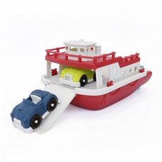 兒童玩具船模型 附帶車輛坡道 激發想像力 安全耐用, 紅, 1個