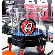 투명 세차통 세차 물통 자동차 청소 양동이 통 이동식 18L, 18L 투명 세차통 + 총알필터