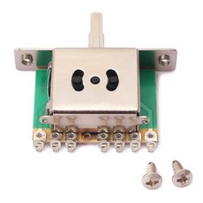 알루미늄 방향 픽업 셀렉터 스위치 밀폐형 금속 쉘 일렉트릭 기타용, 1개