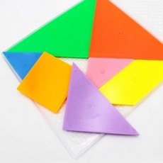 칠교놀이 교구 2개 칠교모양 칠교퍼즐 어린이퍼즐