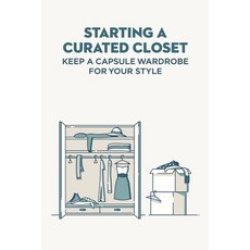 (영문도서) Starting A Curated Closet: Keep A Capsule Wardrobe For Your Style Paperback, Independently Published, English, 9798420636916