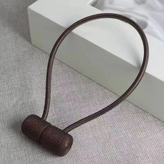 커튼 스트랩 한 쌍 자석 걸이 커튼 버클 끈 북유럽 심플 모던 크리에이티브 큐티 스트랩, 진한 커피, 4대 8조 세트