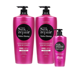 엘라스틴 실크리페어 퍼펙트 샤이닝 샴푸 + 사은품)실크리페어 400ml, 1.2L, 2개