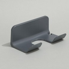 욕실드라이기홀더 무타공 거치대 수납형 정리보관 헤어드라이기수납 벽걸이, A형 블랙, 1개