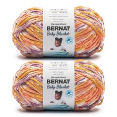 Bernat Baby Blanket 태비 실 - 1팩, 1 Pack, 일몰
