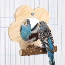 레브펫 앵무새 거울 횃대, 1개, 혼합색상