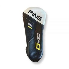 New PING G430 드라이버 가죽 헤드커버 블랙/화이트, New PING G430 드라이버 가죽 헤드커버 블랙/