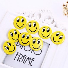 신병 노랑 스마일 뱃지 배지 어린이집 브로치 브로찌, 2) 4.5cm 스마일 배지 10개