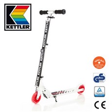 KETTLER Zero 5 滑板車 德國TÜV安全認證 德國紅點設計, 1個, 旋風紅, 旋風紅