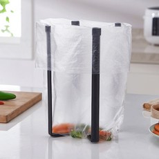 세움 접이식 컵 걸이 비닐 거치 선반 정리대, 1개, 블랙
