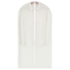 拉鍊衣物防塵套 西裝套 衣物袋 透明防塵罩 衣物收納袋, 1個, 5個裝