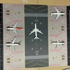 모형활주로 도면 매트 격납고 주차 공항 조립 시뮬, I. 공항 활주로 1개  주차 공간 8개