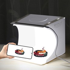 벨레스 미니 스튜디오 포토박스 2줄 LED, 1개, LED 2줄