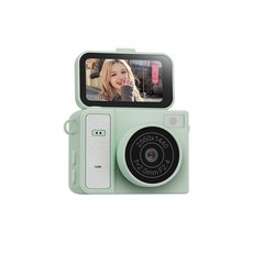 SorJar 미니카메라 2k UHD 고화질 회전 화면 소형카메라, 녹색