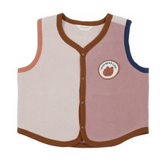 韓國Ppippilong 兒童拼色背心 保暖衣 冬天背心 韓國兒童背心