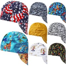 Jexine 8Pcs 성인용 리버서블 용접 캡 탄성 난연 면 용접 모자 메쉬 내부 저관 용접기 캡 용접기 전기 주유소에 가장 적합한 헬멧 8가지 스타일, Jexine 8Pcs 성인용 리버서블 용접 캡 탄성 난