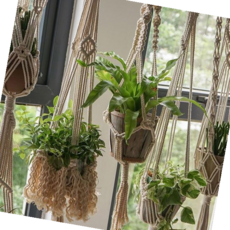 촬영소품 DIY 화분걸이 5종 키트 행잉플랜트 마크라메 재료, A 아이보리