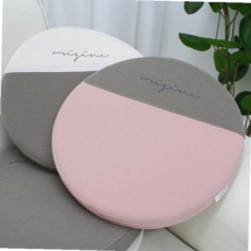 좌식카페방석 파스텔 몽트노블 메모리폼 원형 의자 59000EA 1EA, 오트밀시크그레이