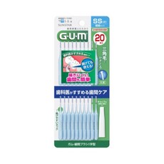 GUM牙周護理牙間刷組：L型(0SSSS' 1SSS' 2SS)10入/I型(1SSS' 2SS)20入/牙線，深層清潔牙縫，預防牙周病, 1個, I型牙間刷2SS(20入), 10入/20入, SSS