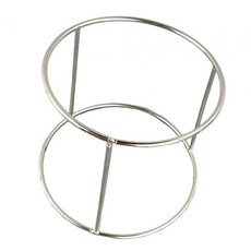 해산물 서빙 플레이트 랙 바베큐 플래터 접시 랙 라운드 스테인레스 스틸 피자 트레이 홀더 스낵바 또는 가정용, 18x15x16cm, 1개