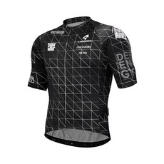 LAMEDA 남성용 사이클링 저지 통기성 경량 바이크 저지 남성용 사이클링 반소매 신축성 있는 로드 바이크 셔츠 블랙.