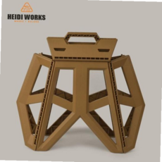 하이디웍스 경량 폴딩스툴(대) 59000EA 1EA, 하이디 폴딩스툴, (탄)_대