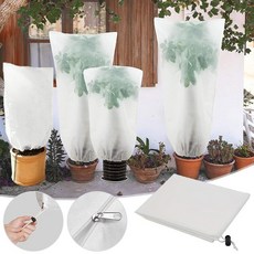 부직포 식물 동결방지 덮개 조절끈 나무 보호커버, 80cmx120cm-1PC