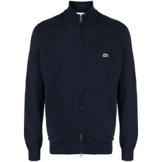 라코스테 크로커다일 로고 패치 가디건