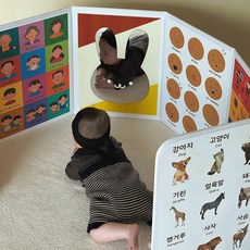 엔밀리밀리 터미타임 아기병풍 6단 거울포함 완제품 (토끼/버블), [DIY] 6단, 1개