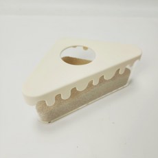 삼각형 햄스터 소동물 투명 모래목욕통 코너형 화장실, 1개