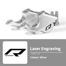 BMW R1200R/R1250R/LC 튜닝 호환 핸들 키높이 라이저, 실버／R1200R 마크