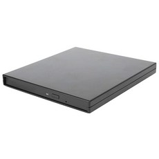 125 외장 CD 드라이브 9.5mm SATA 광학 드라이브 케이스 외장 하드 박스 컴퓨터 노트북 보관 키트 PC 노트북 데스크탑용 (블랙)