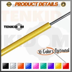 Toyota Yaris Cross AC200 2023-2025 용 프론트 후드 스트럿 쇼크 리프트는 보닛 가스 댐퍼 스프링을 지원, 10 Carbon Fiber Yellow