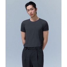 무신사 스탠다드 쿨탠다드 크루 넥 언더셔츠 다크 그레이 524373