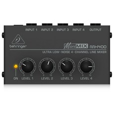 베링거 MX400 초저소음 4채널 라인 믹서 마이크 믹서 분배기 [모노 입출력]