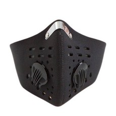 【肥佬嚴選】騎士防風沙口罩 自行車 機車外送員 濾片可拆式 騎士口罩, 1個, 騎士黑, 騎士黑
