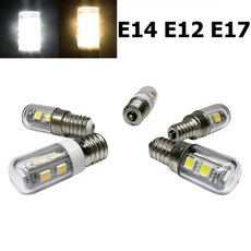 미니 E12 E14 E17 LED 전구 나사 자료 T18S LED 냉장고 램프 110V/220V 5050SMD 냉장고에 대 한 따뜻한/차, [01] E12 110V, [01] Cool White