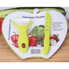 廚房三件套/組 刀具系列 塑膠切菜板 陶瓷削皮器 不鏽鋼水果刀 含刀套 刨刀 學生便利, 1個, 廚房用品