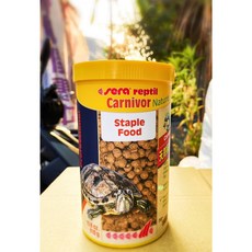魚寶妹水族 德國 Sera頂級爬蟲飼料 甜甜圈 草食性 肉食性 陸龜 澤龜 兩棲爬蟲專用飼料 烏龜飼料, 1個, 肉食1000ml