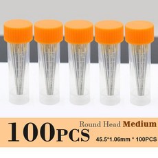 가죽공예바늘 바느질 수제 가정 용품 DIY 공예 봉제 가죽 바늘 스테인레스 스틸 핀 핸드 라운드, Round 100PCS Medium