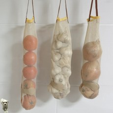 꿀이맘투 채소 보관망 일자형 마늘망