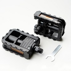 티렉스 자전거 접이식 페달 좌우세트, 블랙, 1세트