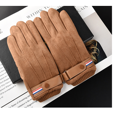 겨울 남자 운전 기모 털 스웨이드 방한 장갑