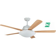 （修一）穩帝士吊扇52吋 吊扇燈52吋 3D葉片 DC吊扇 直流變頻 微調 36瓦 遙控 台灣製造, 原木白