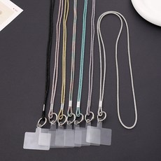 라인석 핸드폰스트랩줄 휴대폰 고급 반짝이 끈 크리스탈 키 코드 걸이식 로프 체인, 1개, K502 핑크+카드 4mm 체인, 1cm