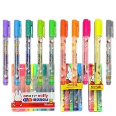 동아 미피 메모라이너 형광펜 향기형광펜, 4개, F08 옐로우오렌지