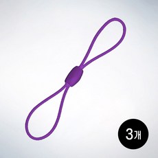 폰고리 고무줄, 3개, PURPLE