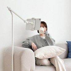 태블릿 핸드폰 거치대 침대 스탠드 자바라 SD-25, 블랙, 블랙