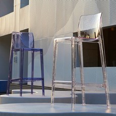 透明 亞克力 吧台椅 高腳凳, 透明琥珀色,75cm坐高, 詳見包裝